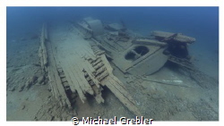 The wreck of the schooner Caroline Rose near Tobermory. C... by Michael Grebler 